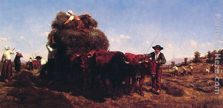 The Return from the Harvest painting - Rosa Bonheur The Return from the Harvest art painting